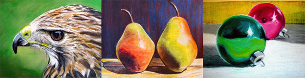 Oil pastels art examples